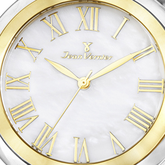 Relógio Jean Vernier Feminino Bicolor Movimento Suíço JV01002