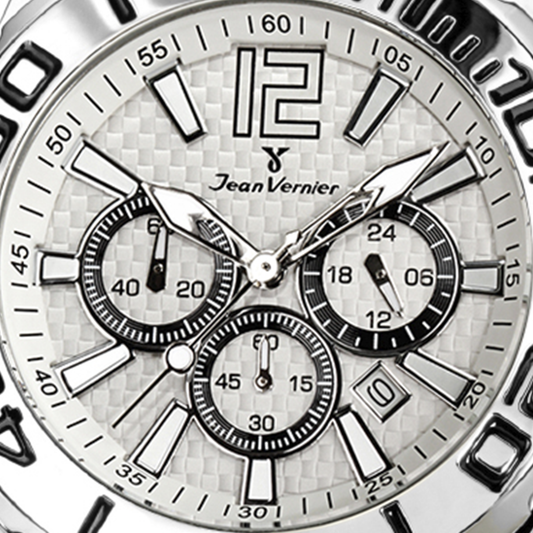 Relógio de Pulso Jean Vernier Cronógrafo Aço JV02091-15