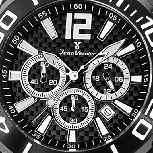 Relógio de Pulso Jean Vernier Pulseira Silicone Preto JV02094