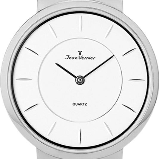 Relógio Jean Vernier Masculino Pulseira Couro Preto JV05610G