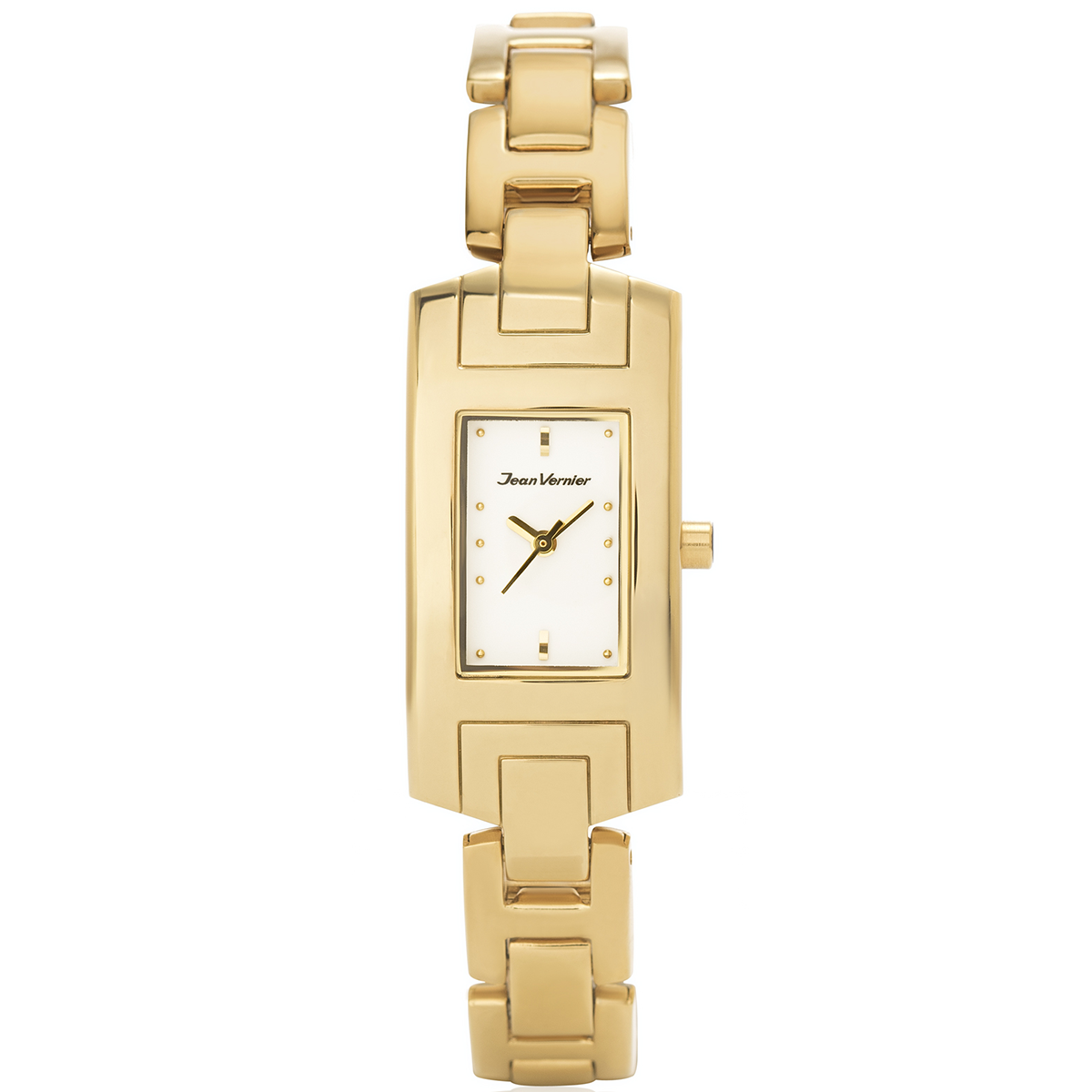 Relógio Pulso Jean Vernier Aço Sofisticado Feminino JV07678L - Dourado