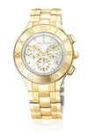 Relógio de Pulso Jean Vernier Dourado Cronógrafo JV03671