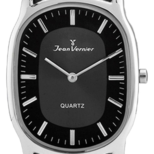 Relógio de Pulso Jean Vernier Pulseira Couro Preto JV06285P