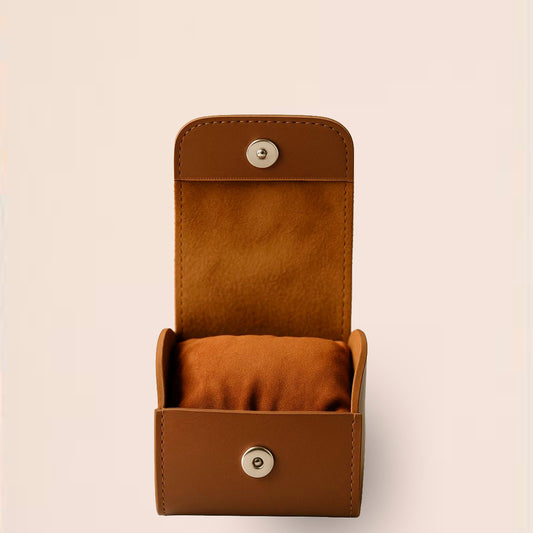 Porta Relógio para Viagem - Marrom