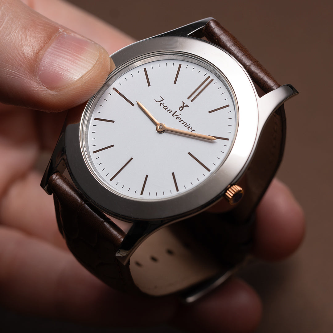 Relógio de Pulso Jean Vernier Marrom JV04476