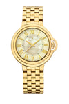 Relógio Jean Vernier Aço Dourado Feminino Movimento Suíço JV01150