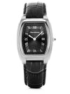 Relógio Jean Vernier Couro Tipo Croco Preto JV01595PP