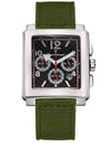 Relógio Jean Vernier Nylon Verde Cronógrafo JV03783NV
