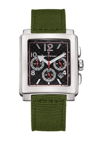 Relógio Jean Vernier Nylon Verde Cronógrafo JV03783NV