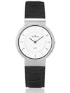 Relógio Jean Vernier Masculino Pulseira Couro Preto JV05610G