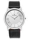 Relógio Jean Vernier Pulseira Couro Preto Social JV00333P