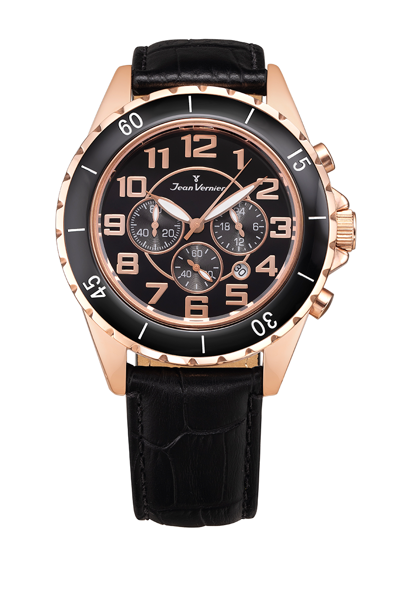 Relógio Jean Vernier Masculino Cronógrafo JV33711