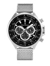 Relógio Masculino Jean Vernier Aço Mesh Cronógrafo JV00058A