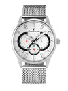 Relógio Masculino Jean Vernier Pulseira Aço Mesh JV00063A