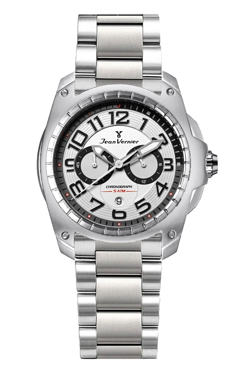 Relógio Jean Vernier Masculino Aço Multifunção JV00096-15