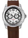 Relógio Masculino Jean Vernier Cronógrafo Silicone Marrom JV00096-30M