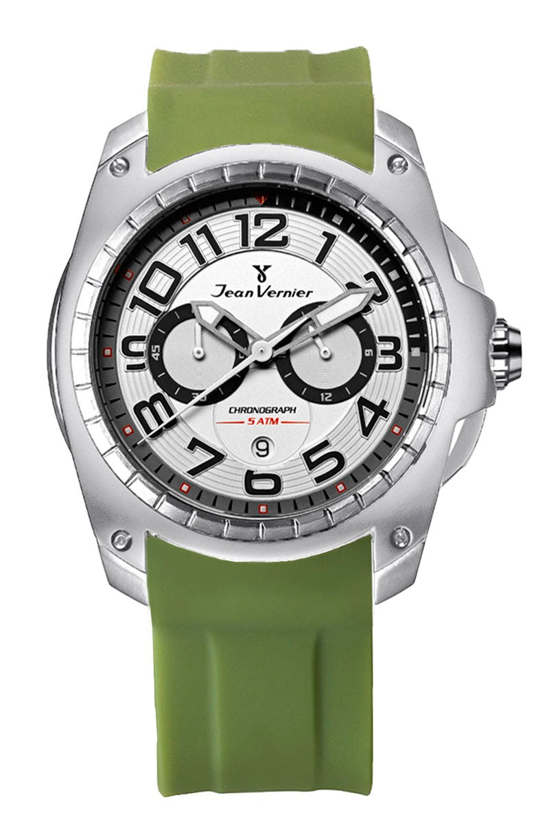 Relógio Jean Vernier Masculino Multifunção Verde JV00096-30V