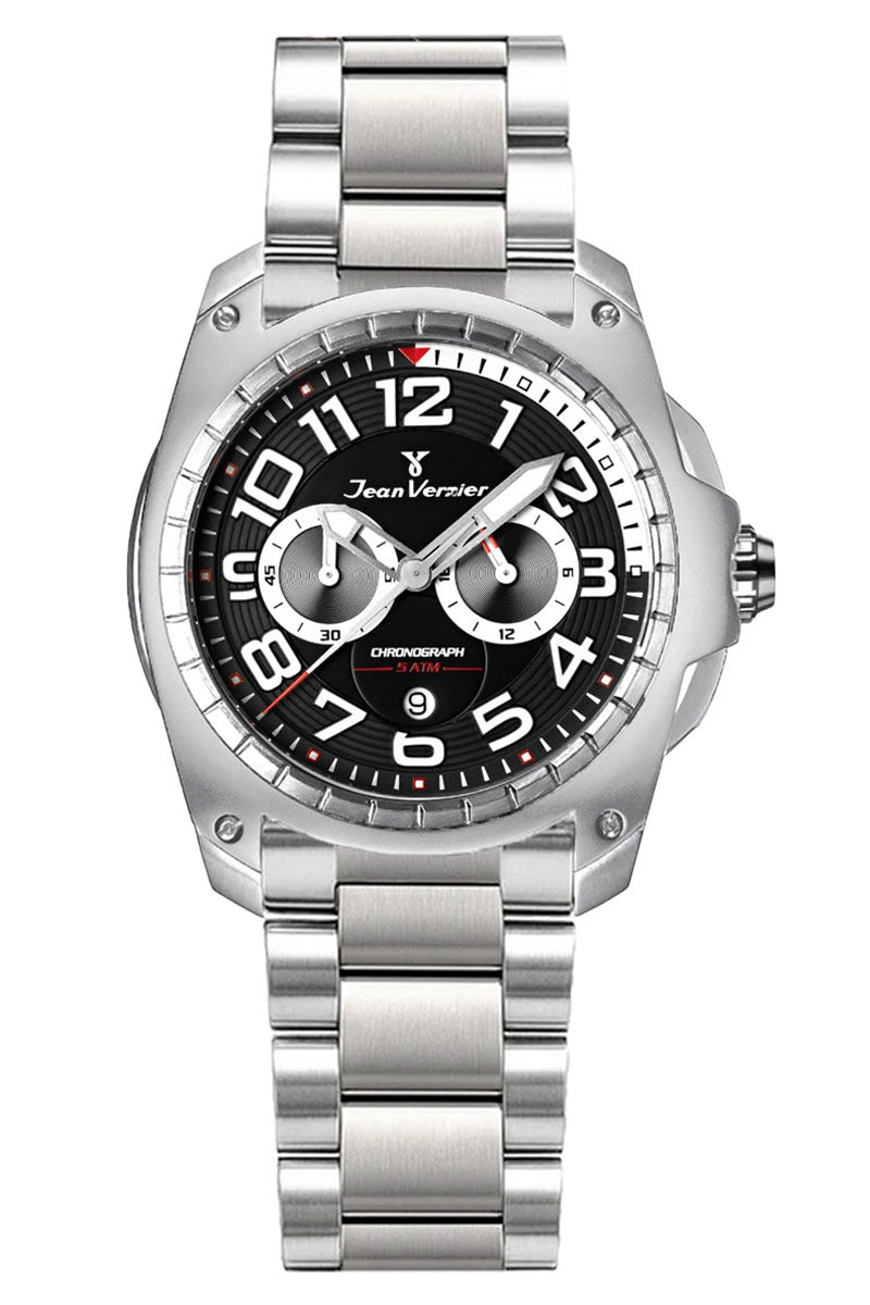 Relógio Jean Vernier Masculino Aço Multifunção JV00097-15