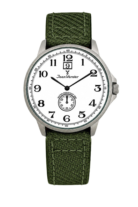 Relógio Masculino Jean Vernier Nylon Verde Calendário JV00313BJ-01