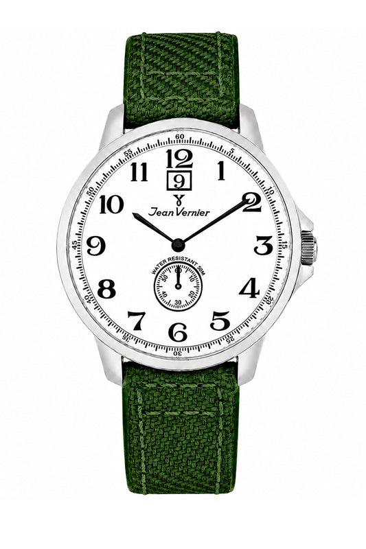 Relógio Masculino Jean Vernier Nylon Verde Calendário JV00313BJ-01