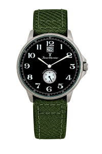 Relógio Masculino Jean Vernier Nylon Verde Calendário JV00313PJ-01