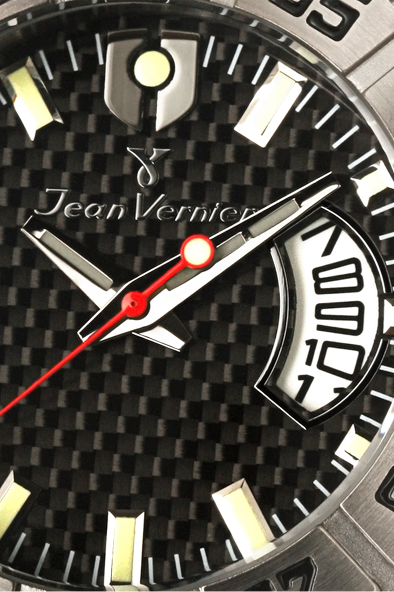 Relógio Jean Vernier Pulseira Silicone Preto JV00445