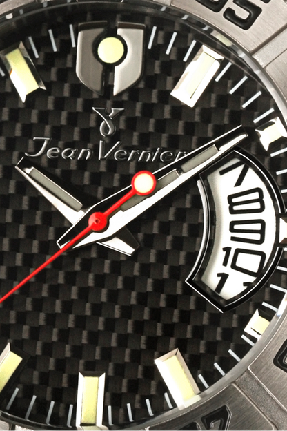 Relógio Jean Vernier Pulseira Silicone Preto JV00445