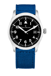 Relógio Masculino Jean Vernier Nylon Azul JV01009NA