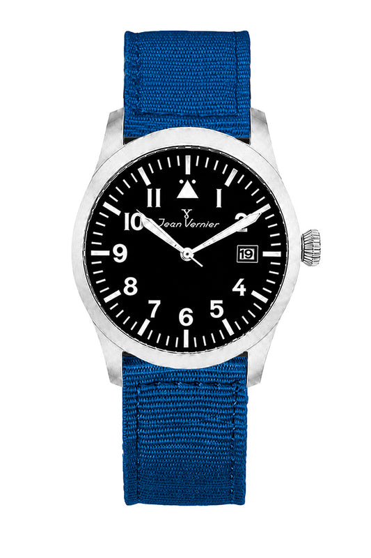 Relógio Masculino Jean Vernier Nylon Azul JV01009NA