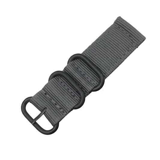 Relógio Masculino Jean Vernier Nylon Cinza Engate Rápido JV01009NC