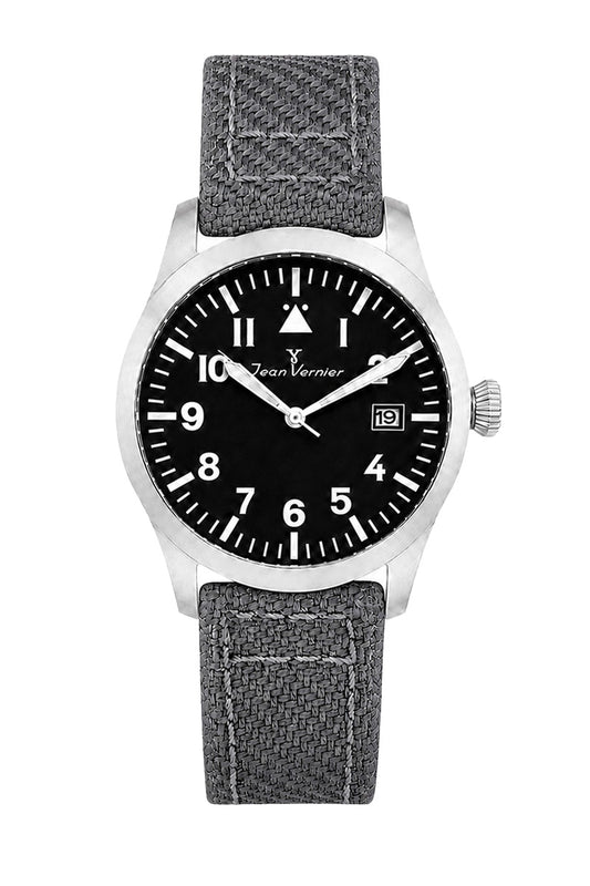Relógio Masculino Jean Vernier Nylon Cinza JV01009-02