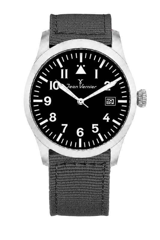 Relógio Masculino Jean Vernier Nylon Cinza JV01009NC