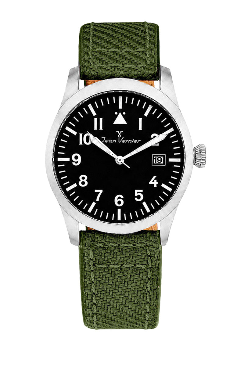 Relógio Masculino Jean Vernier Nylon Verde JV01009-01
