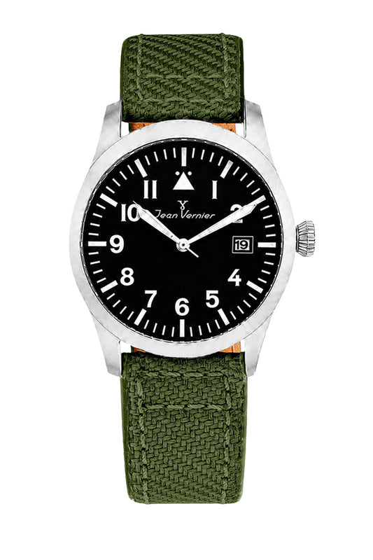 Relógio Masculino Jean Vernier Nylon Verde JV01009-01