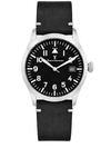 Relógio Masculino Jean Vernier Couro Preto JV01009