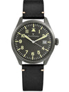 Relógio Masculino Jean Vernier Couro Preto JV01010