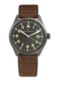 Relógio Masculino Jean Vernier Nylon Marrom JV01010-04