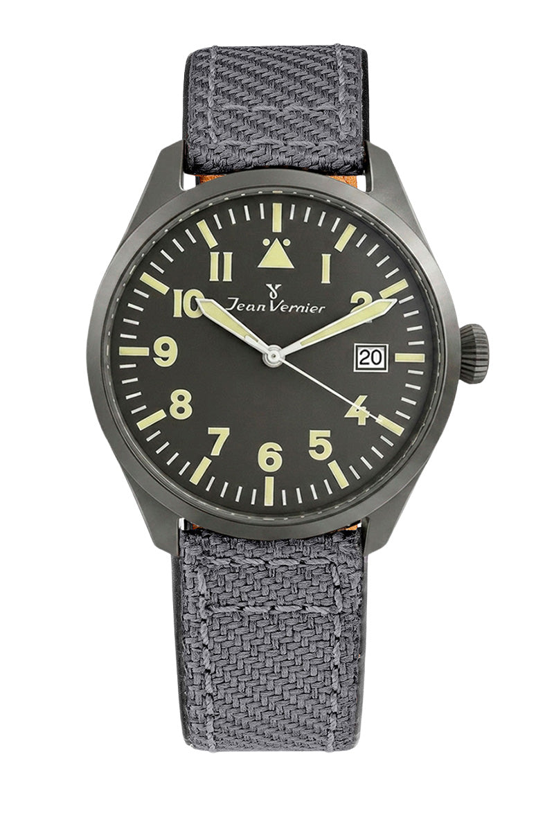Relógio Masculino Jean Vernier Nylon Cinza JV01010-02