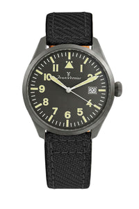 Relógio Masculino Jean Vernier Nylon Preto JV01010-05