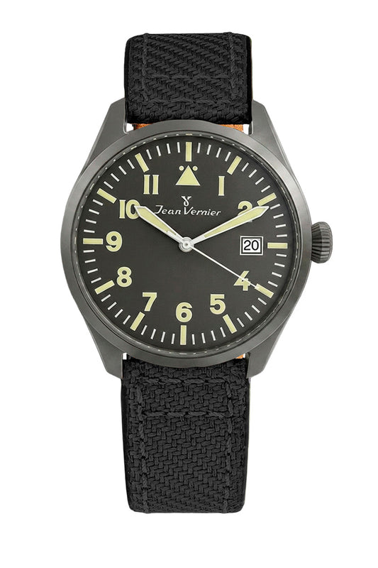 Relógio Masculino Jean Vernier Nylon Preto JV01010-05