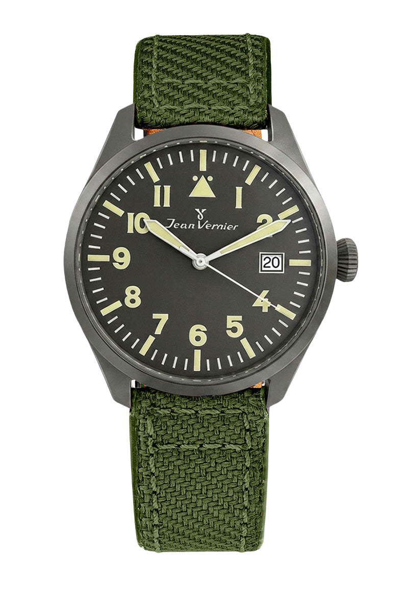 Relógio Masculino Jean Vernier Nylon Verde JV01010-01