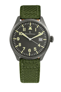 Relógio Masculino Jean Vernier Nylon Verde JV01010-01