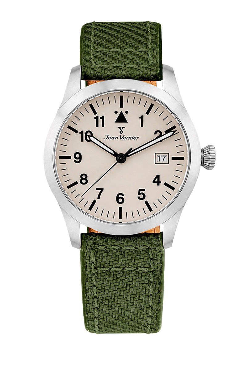 Relógio Masculino Jean Vernier Nylon Verde JV01011-01