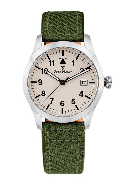 Relógio Masculino Jean Vernier Nylon Verde JV01011-01