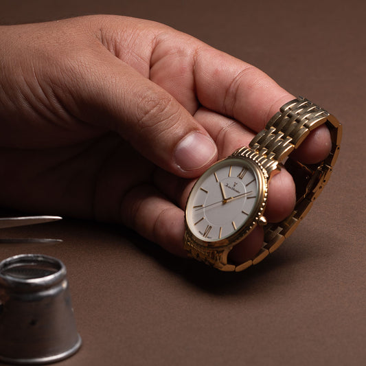 Relógio Jean Vernier Dourado Movimento Suíço JV01025