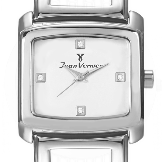 Relógio Feminino Jean Vernier Aço Maquinário Suíço JV01253