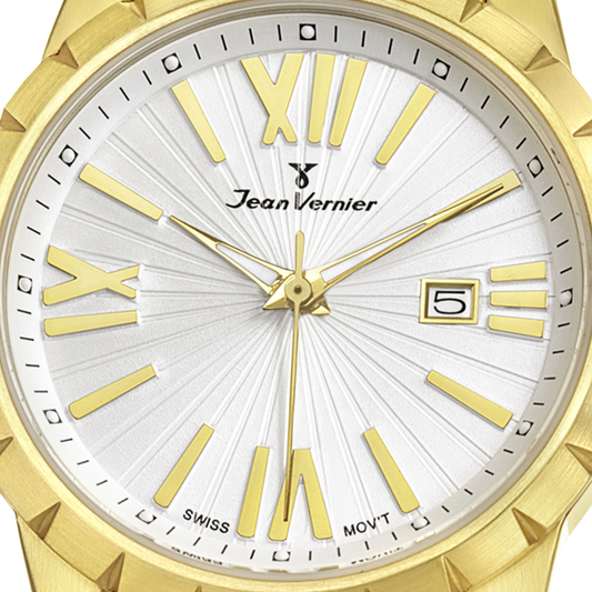 Relógio de Pulso Jean Vernier Dourado JV01332