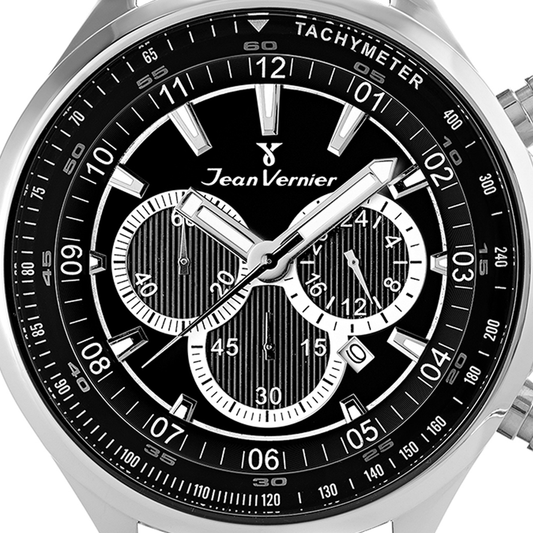 Relógio de Pulso Jean Vernier Preto Cronógrafo JV01372