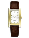 Relógio Jean Vernier Pulseira Couro Tipo Croco Marrom JV01619CRM