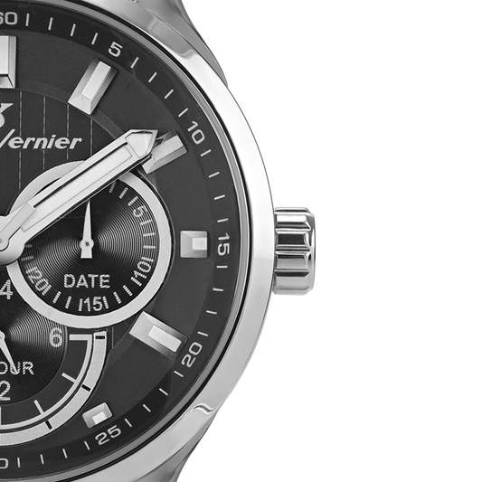 Relógio de Pulso Jean Vernier Prata Cronógrafo JV01762